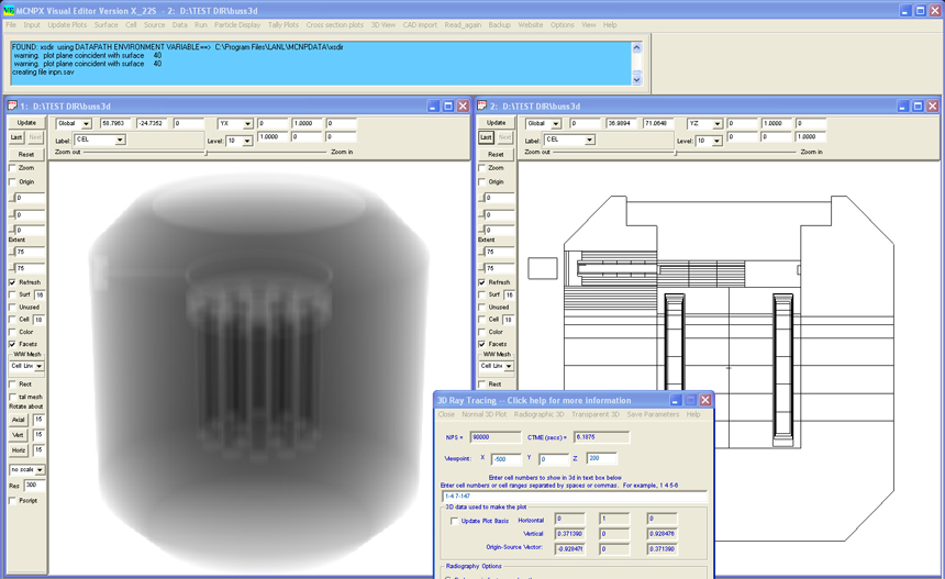 3D Radiographic Plot of a Buss Cask